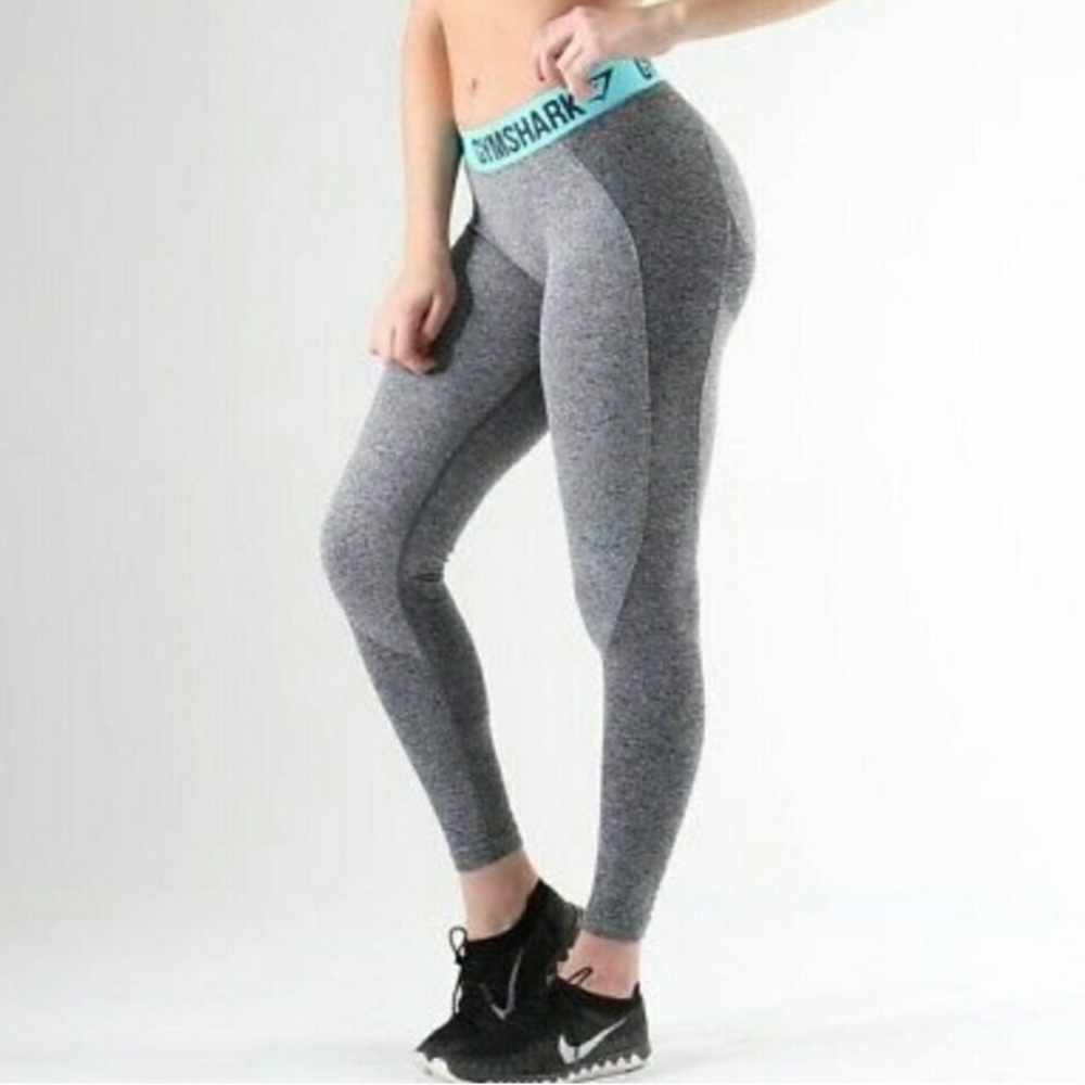 Gymshark Flex Leggings In Charcoal Size Medium - image 6